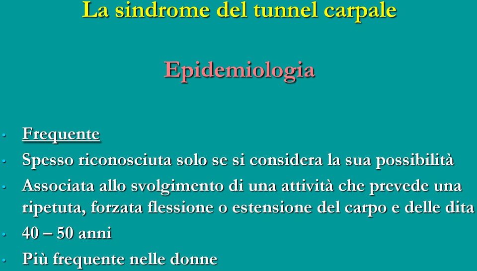 svolgimento di una attività che prevede una ripetuta, forzata