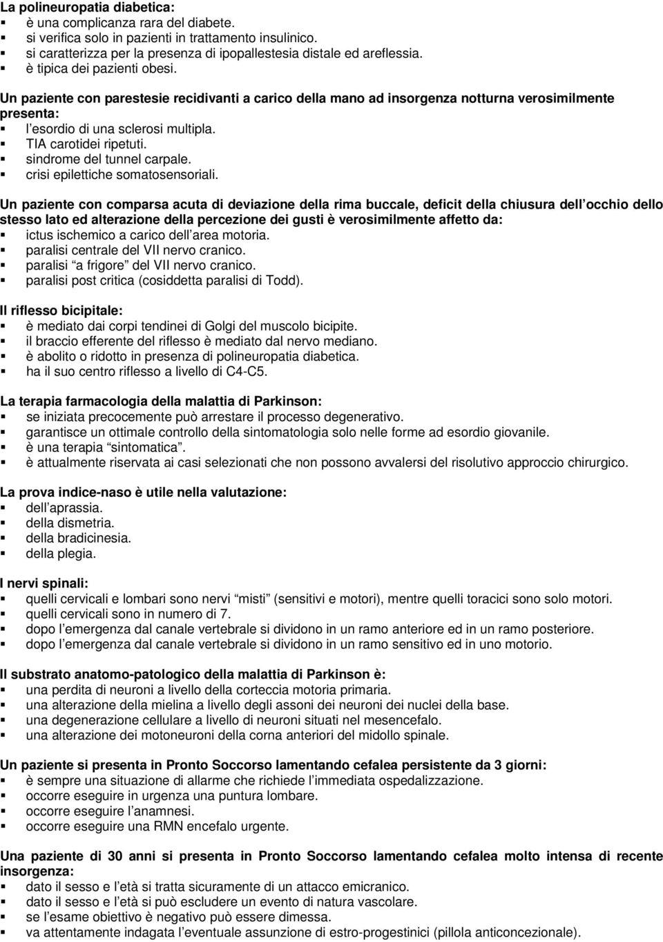 sindrome del tunnel carpale. crisi epilettiche somatosensoriali.