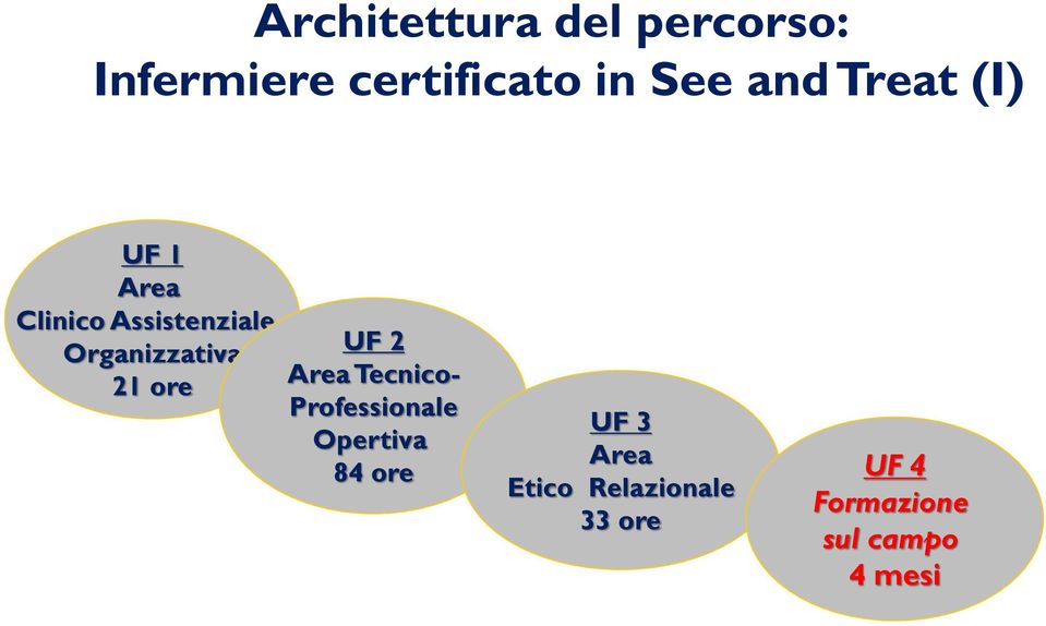 21 ore UF 2 Area Tecnico- Professionale Opertiva 84 ore UF