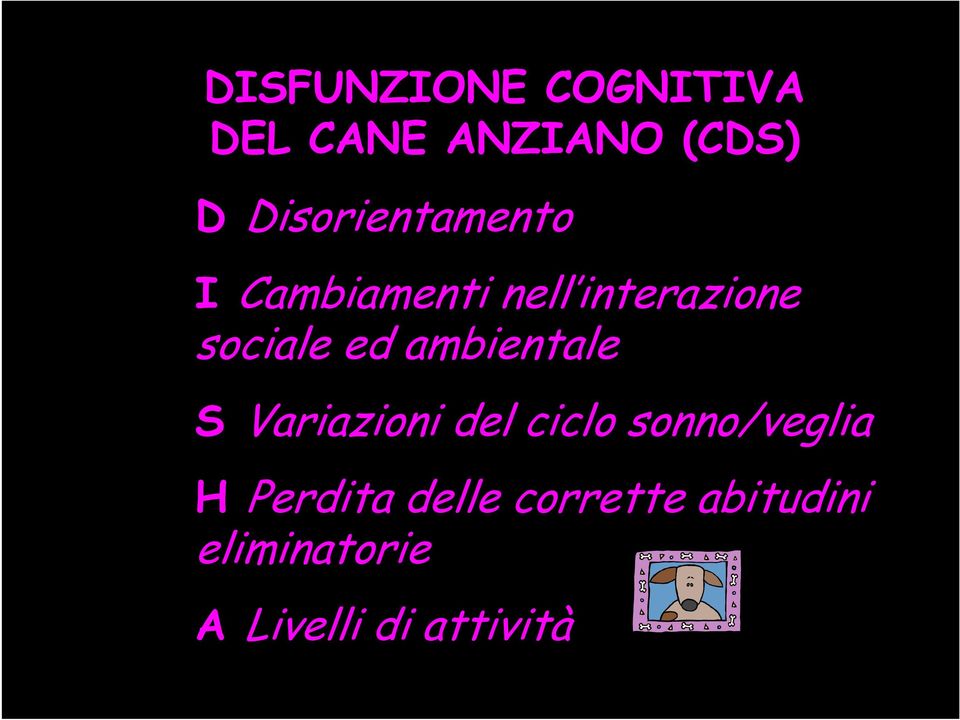 ed ambientale S Variazioni del ciclo sonno/veglia H