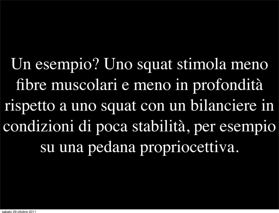 in profondità rispetto a uno squat con un