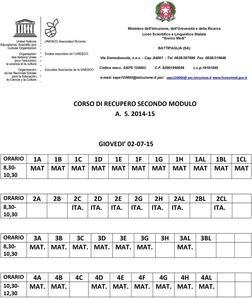 SAPS 120003 C.F. 82001950656 c.c.p.19191840 e-mail: saps120003@istruzione.it pec: saps120003@ pec.istruzione.it www.