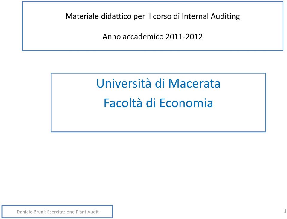 Anno accademico 2011-2012