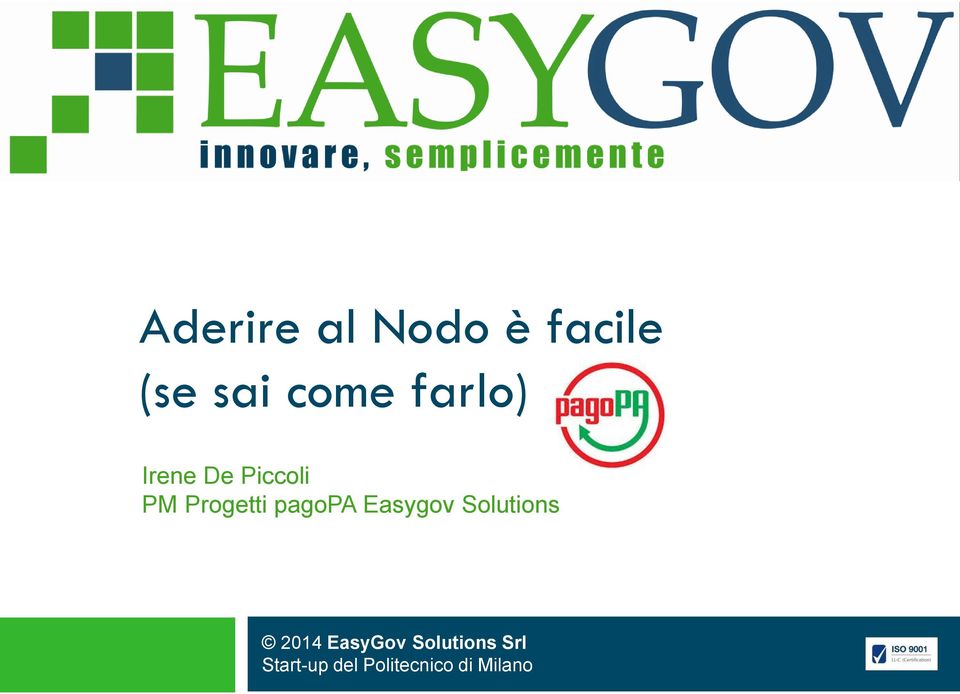 pagopa Easygov Solutions 2014 EasyGov