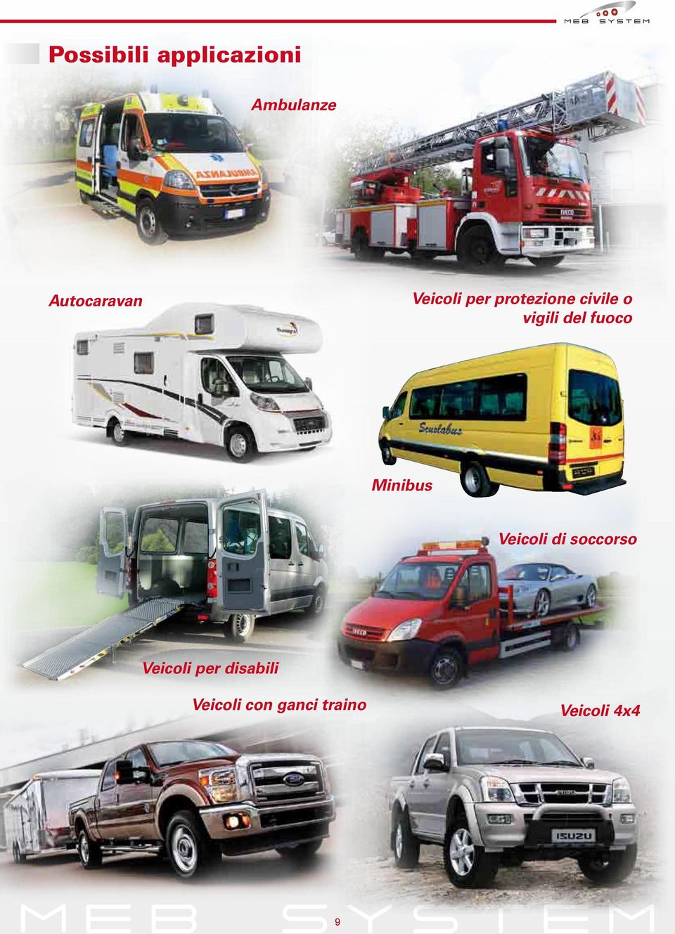fuoco Minibus Veicoli di soccorso Veicoli per