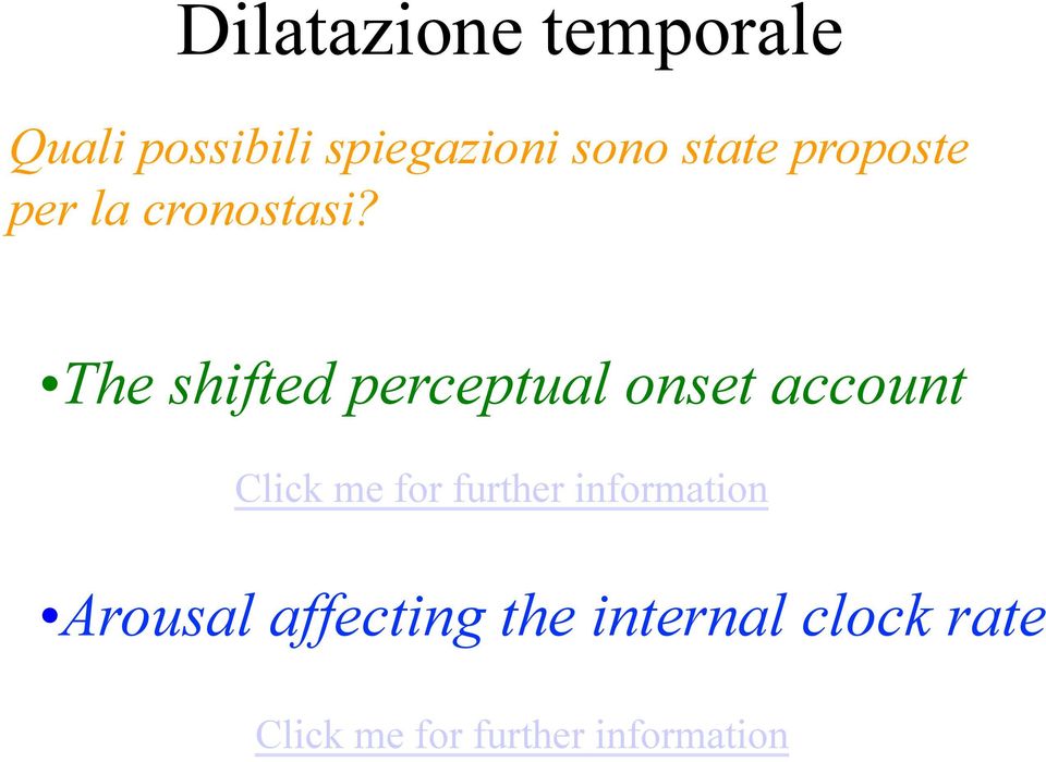 The shifted perceptual onset account Click me for