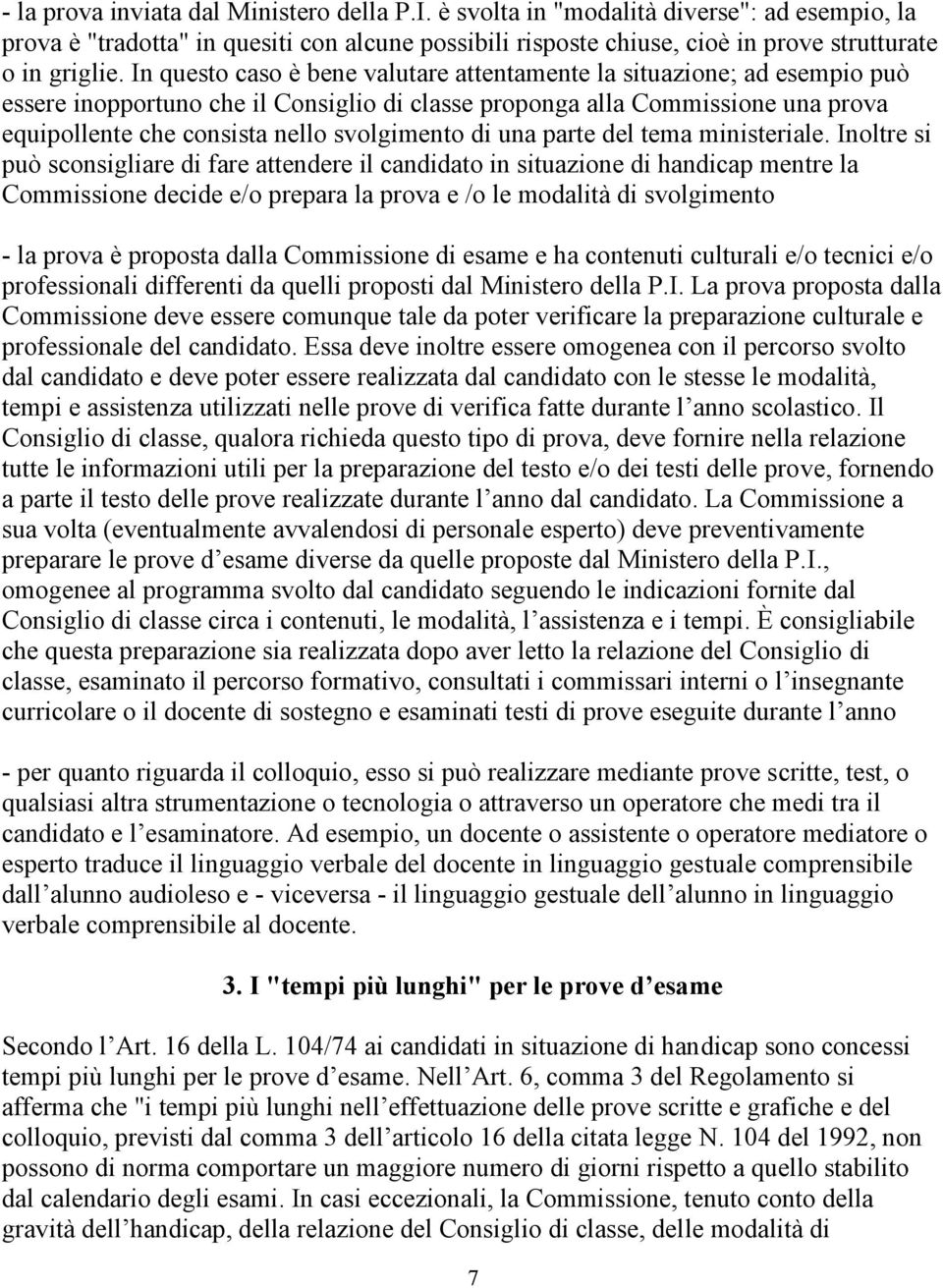 di una parte del tema ministeriale.