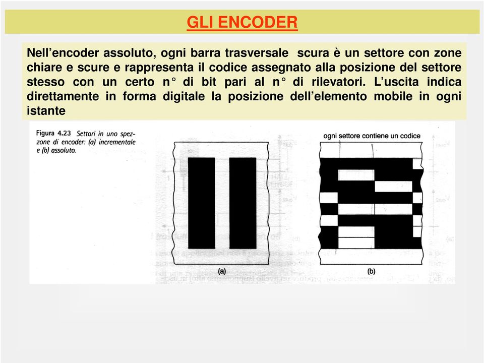 settore stesso con un certo n di bit pari al n di rilevatori.