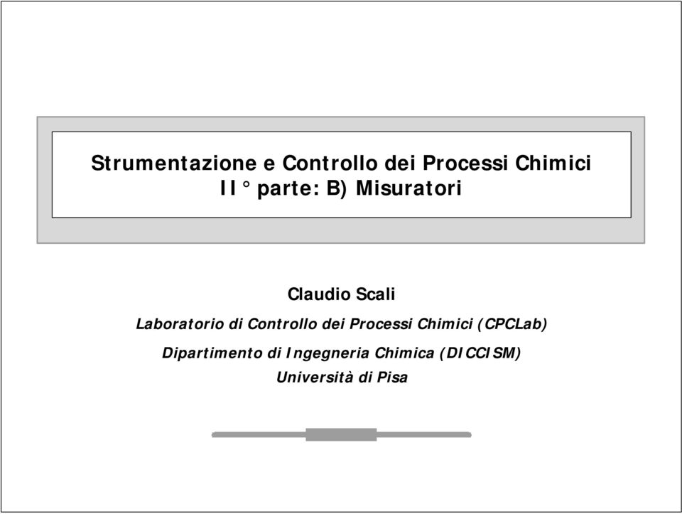 Controllo dei Processi Chimici (CPCLab)