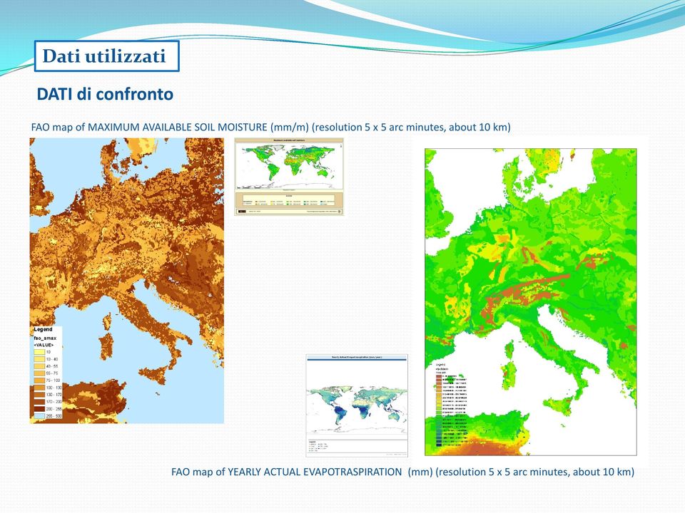 minutes, about 10 km) FAO map of YEARLY ACTUAL