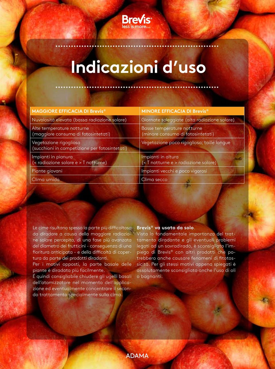 temperature notturne (minore consumo di fotosintetati) Vegetazione poco rigogliosa; taille longue Impianti in altura (< T notturne e > radiazione solare) Impianti vecchi e poco vigorosi Clima secco