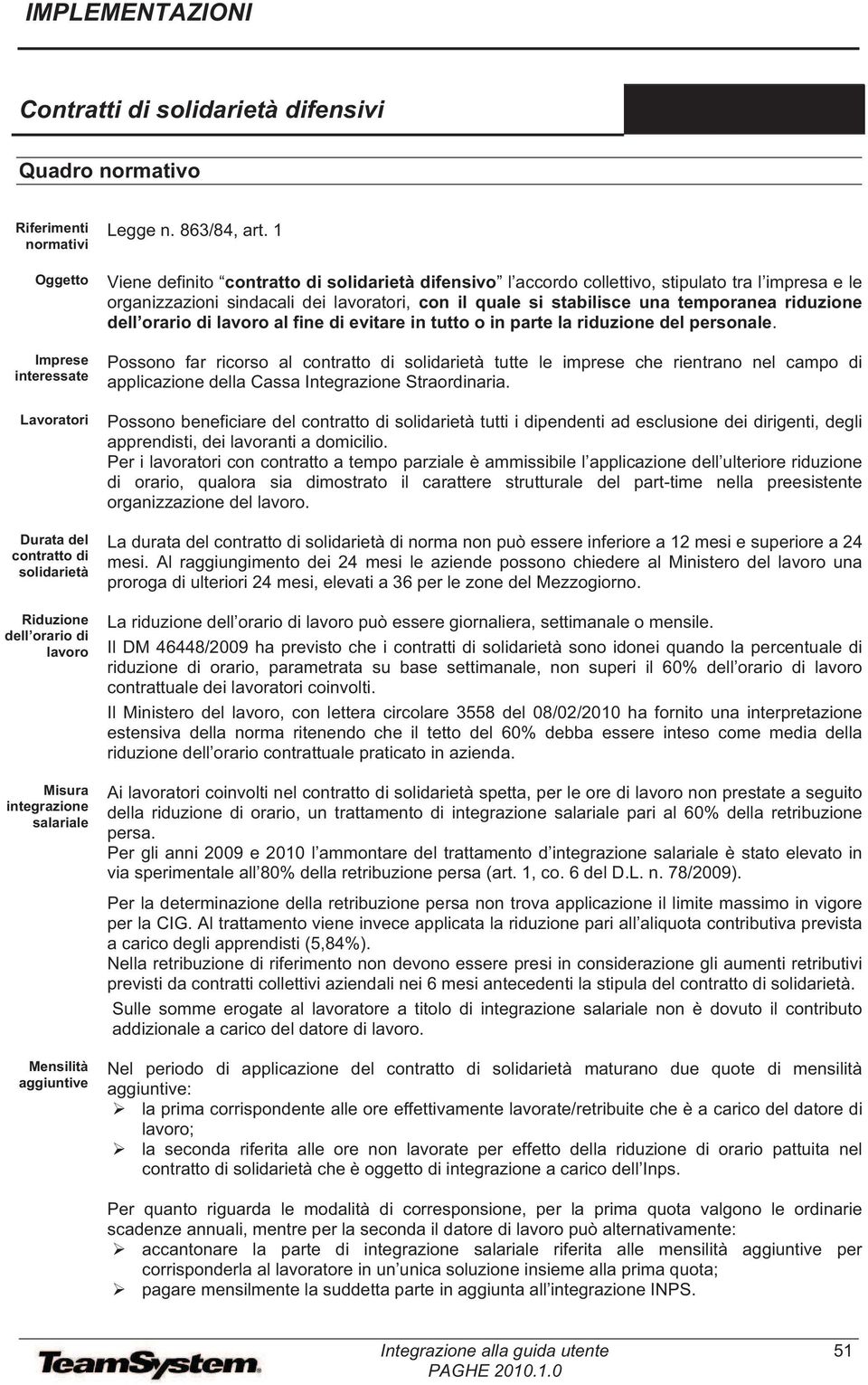 1 Viene definito contratto di solidarietà difensivo l accordo collettivo, stipulato tra l impresa e le organizzazioni sindacali dei lavoratori, con il quale si stabilisce una temporanea riduzione