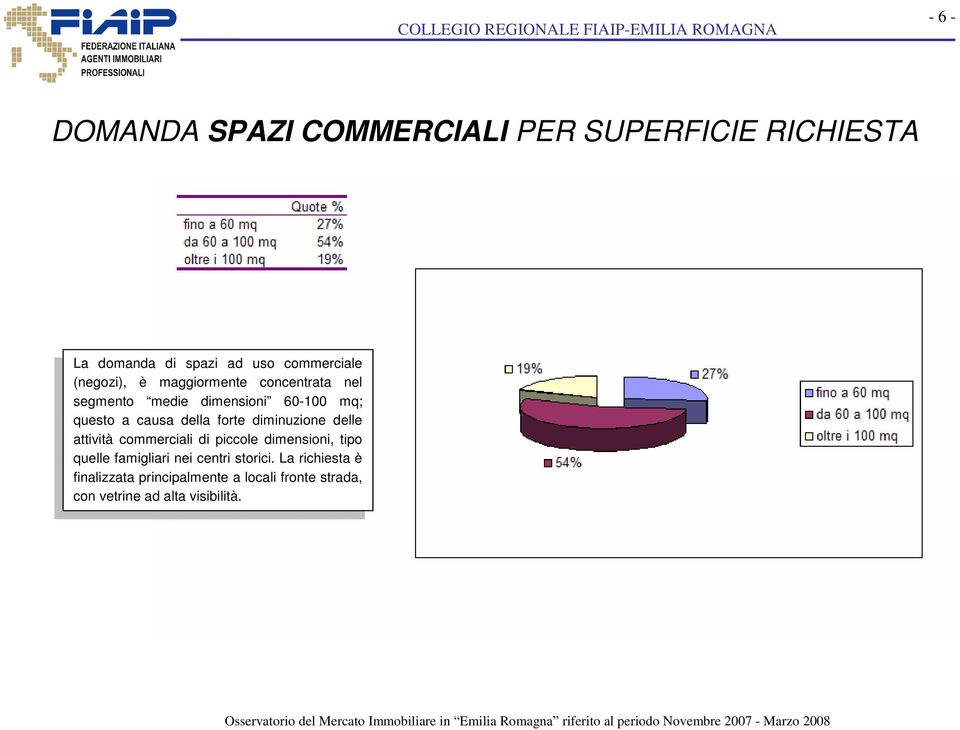 forte diminuzione delle attività commerciali di piccole dimensioni, tipo quelle famigliari nei