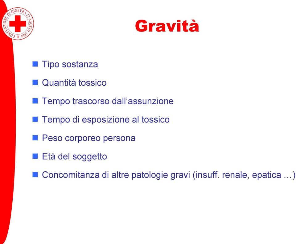 tossico Peso corporeo persona Età del soggetto