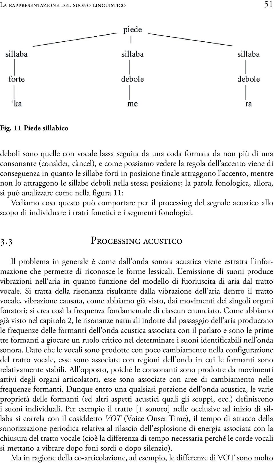 in quanto le sillabe forti in posizione finale attraggono l accento, mentre non lo attraggono le sillabe deboli nella stessa posizione; la parola fonologica, allora, si può analizzare come nella