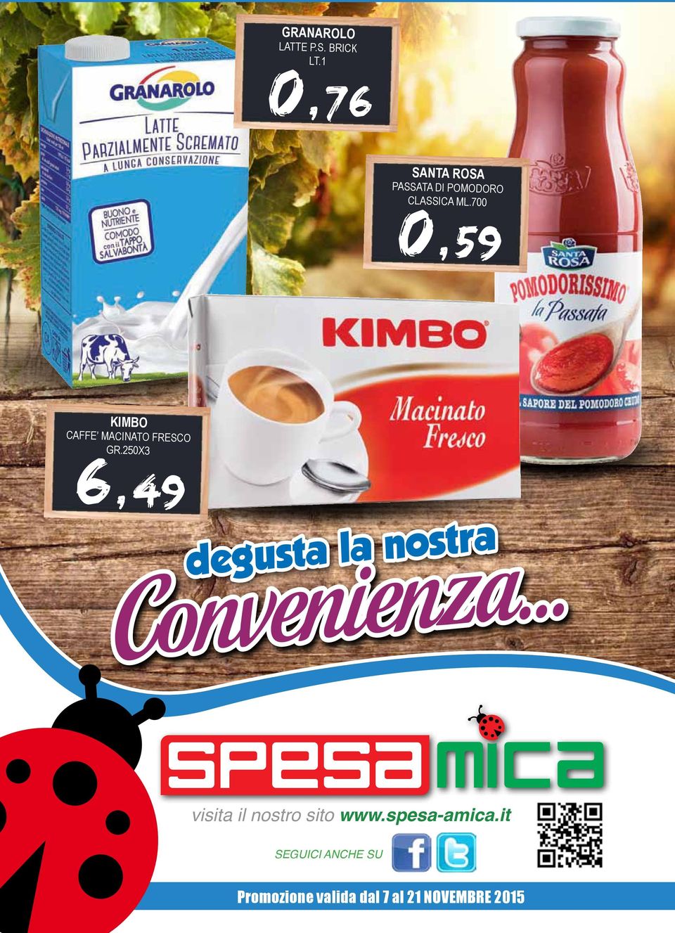 700 0,59 KIMBO CAFFE MACINATO FRESCO GR.