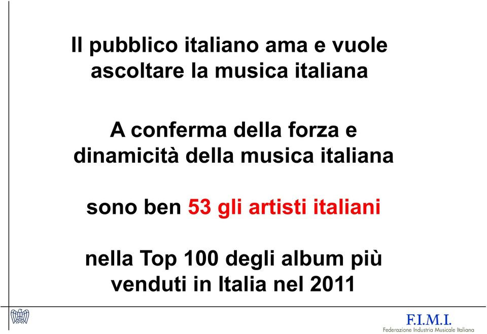 musica italiana sono ben 53 gli artisti italiani