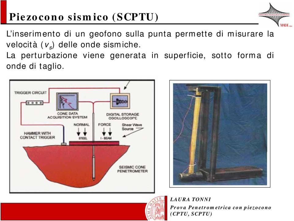 velocità (v s ) delle onde sismiche.