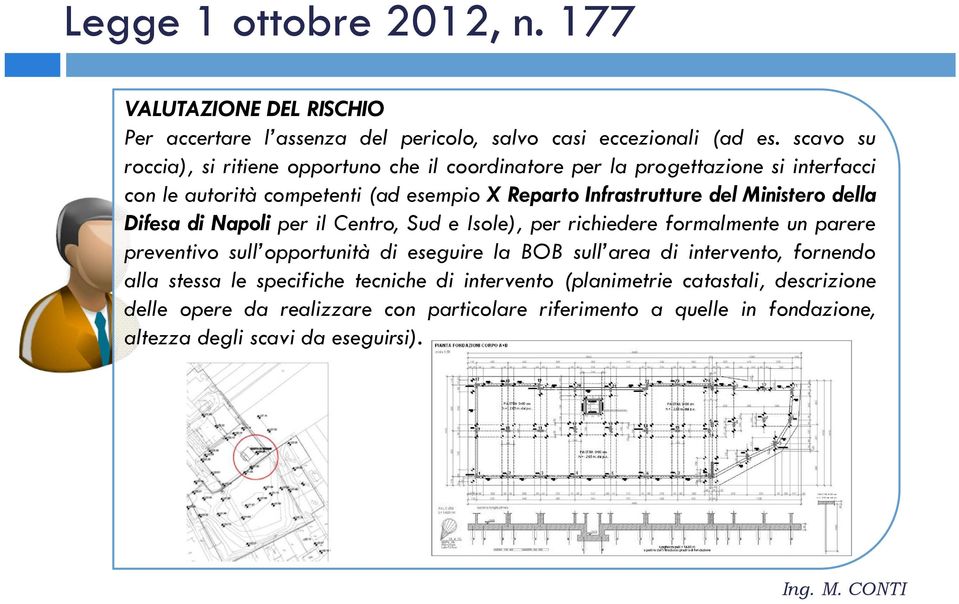 del Ministero della Difesa di Napoli per il Centro, Sud e Isole), per richiedere formalmente un parere preventivo sull opportunità di eseguire la BOB sull