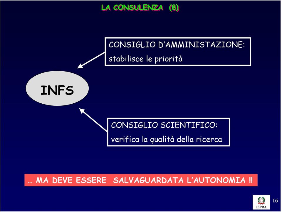 CONSIGLIO SCIENTIFICO: verifica la qualità