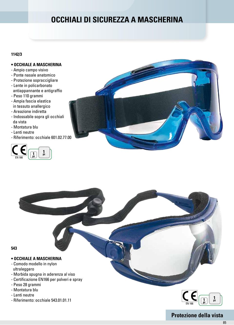 occhiali da vista - Montatura blu - Riferimento: occhiale 60.02.77.