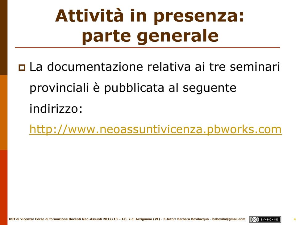 provinciali è pubblicata al seguente