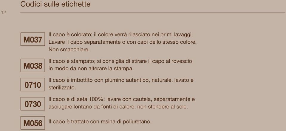 Il capo è stampato; si consiglia di stirare il capo al rovescio in modo da non alterare la stampa.