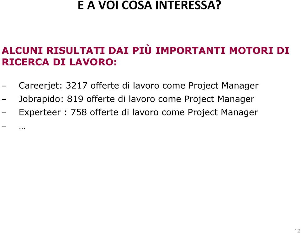 - Careerjet: 3217 offerte di lavoro come Project Manager -