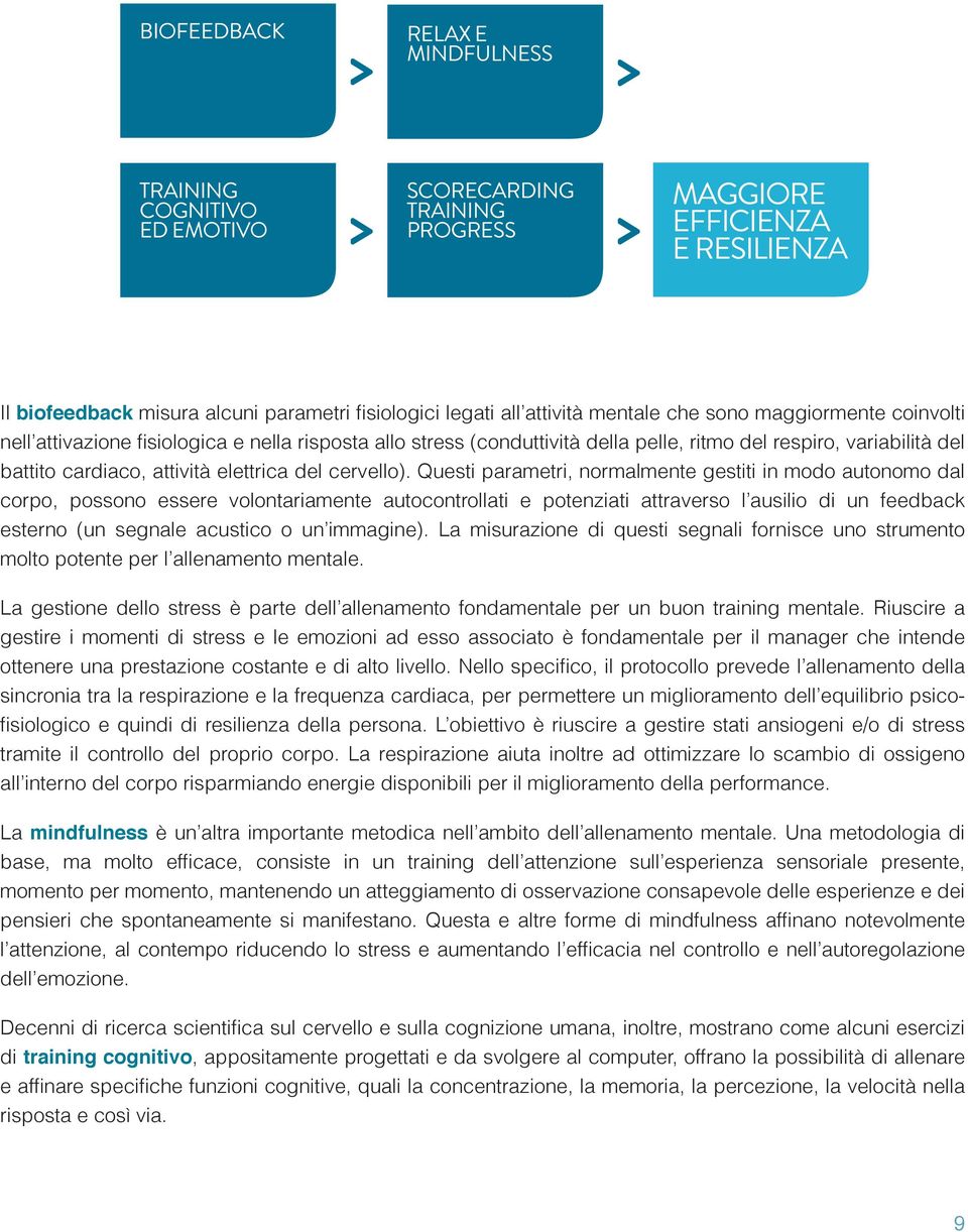 del battito cardiaco, attività elettrica del cervello).