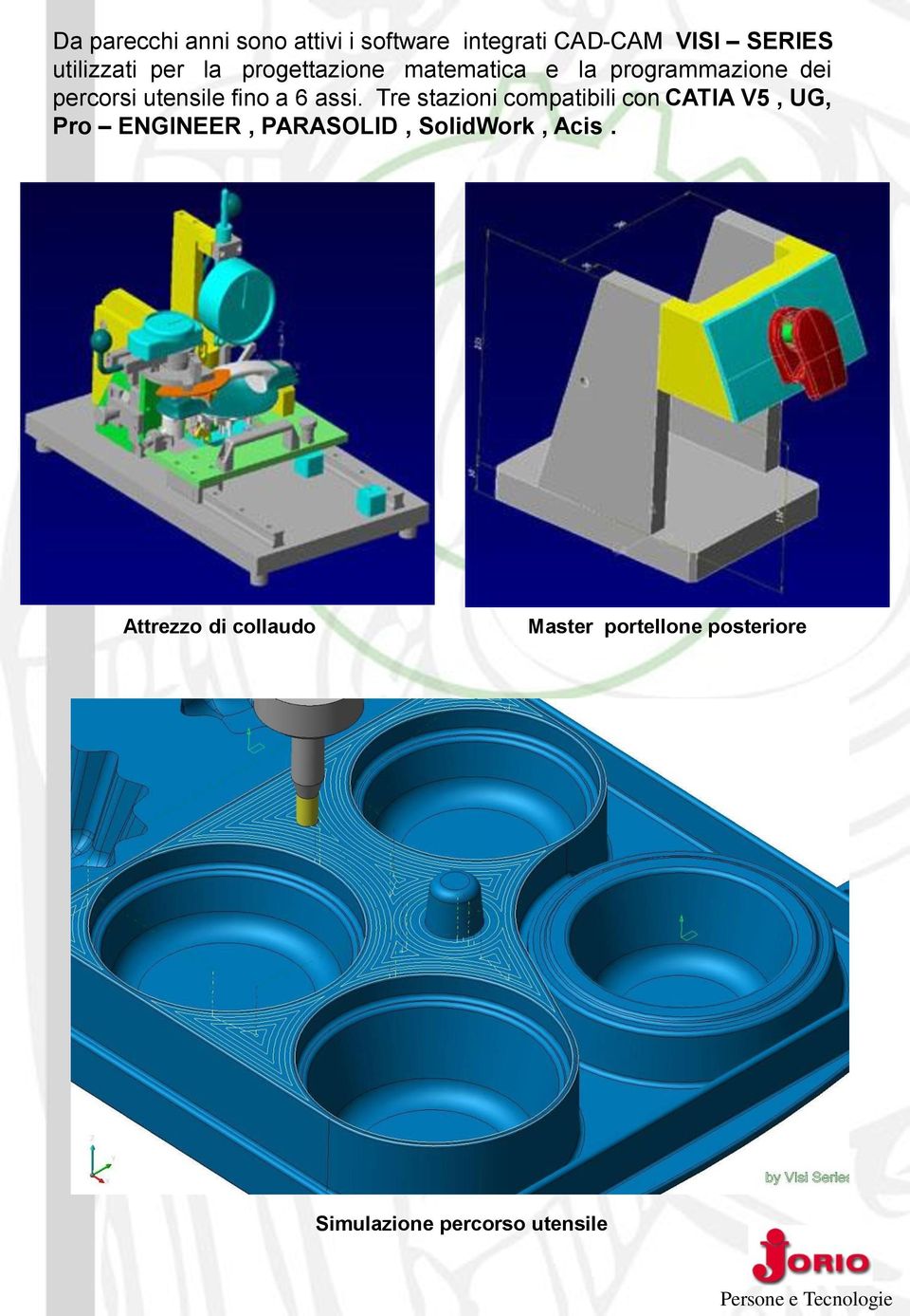 assi. Tre stazioni compatibili con CATIA V5, UG, Pro ENGINEER, PARASOLID,