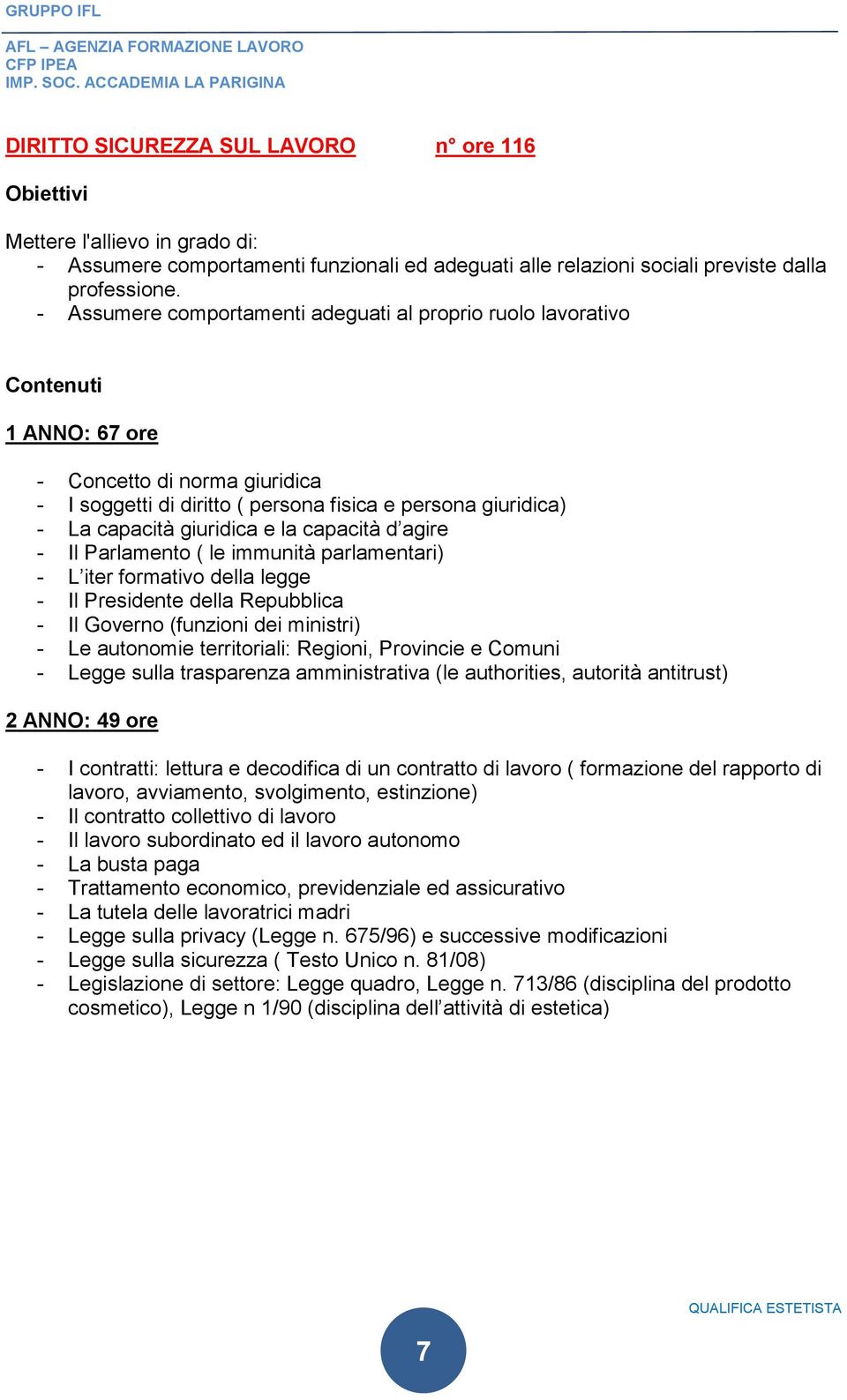 capacità d agire - Il Parlamento ( le immunità parlamentari) - L iter formativo della legge - Il Presidente della Repubblica - Il Governo (funzioni dei ministri) - Le autonomie territoriali: Regioni,