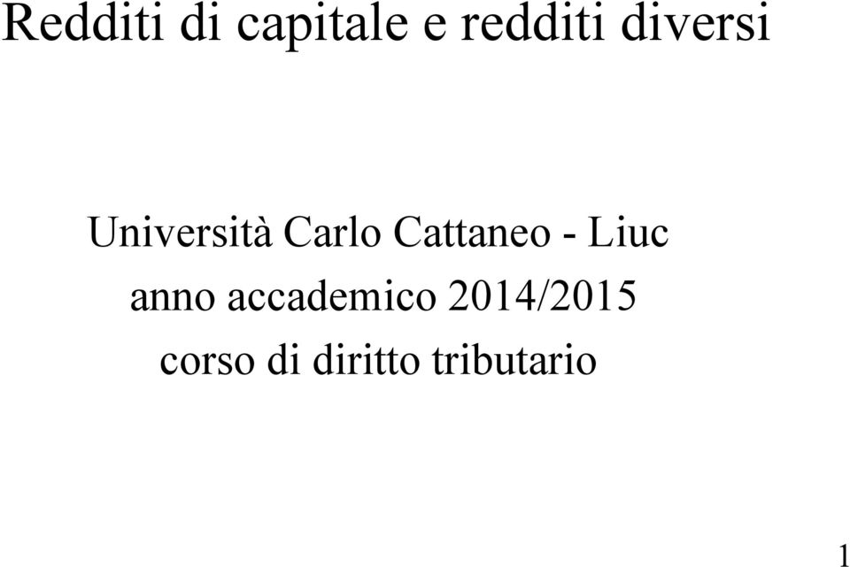 Cattaneo - Liuc anno accademico