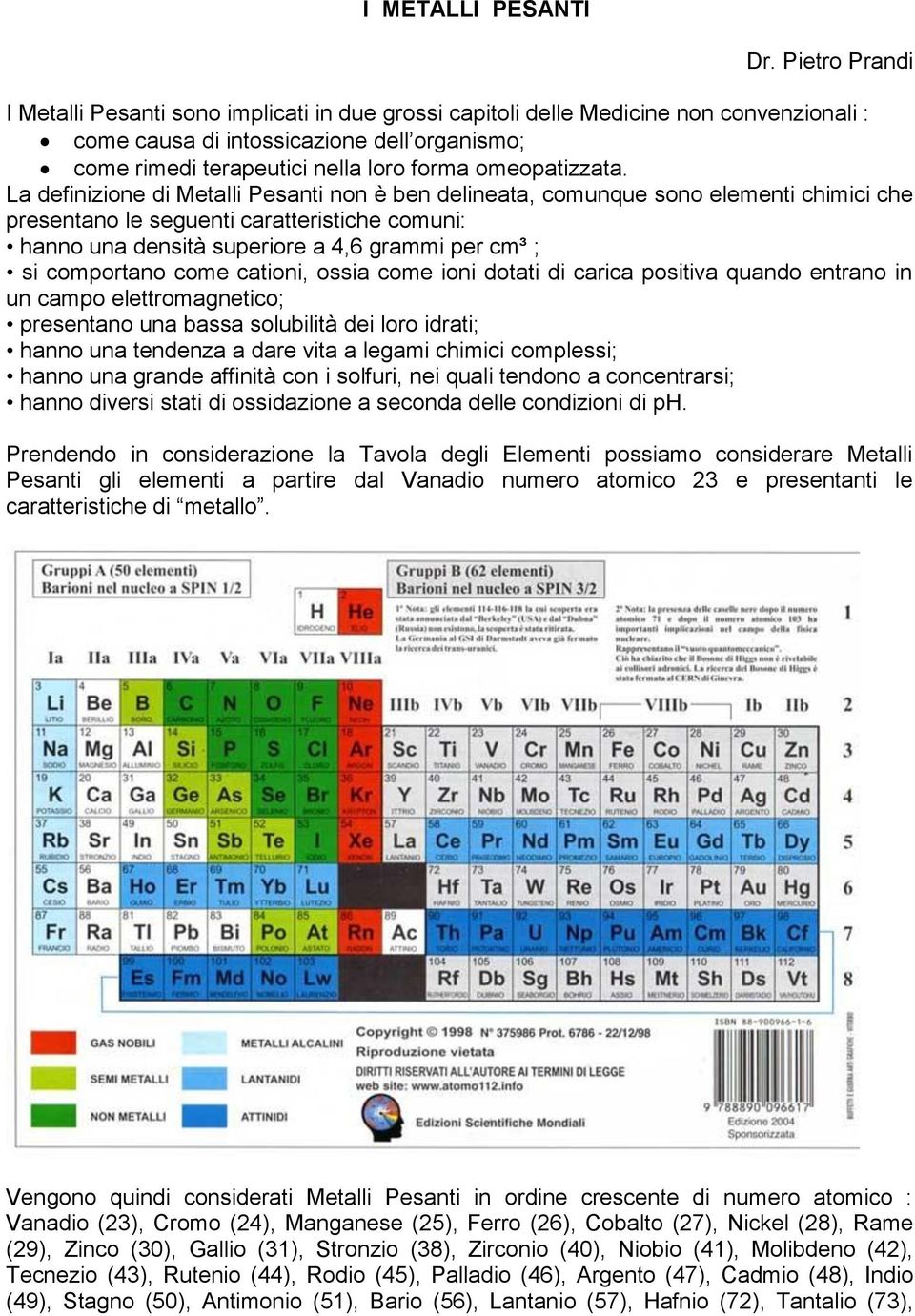 I Metalli Pesanti Dr Pietro Prandi Pdf Free Download