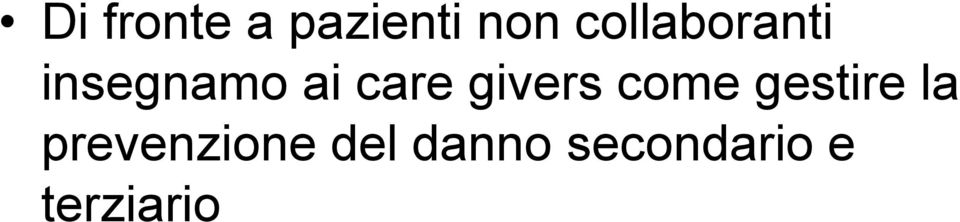 givers come gestire la