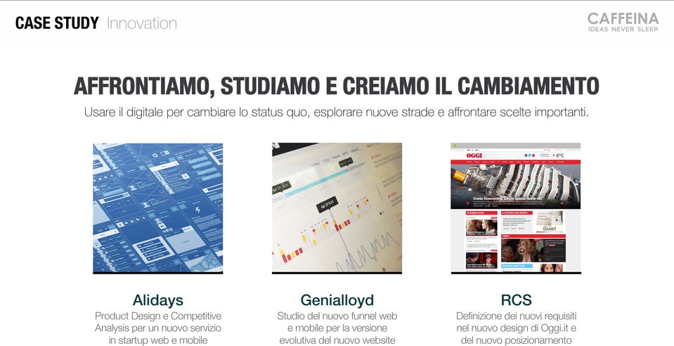 Product Design e Competitive Analysis per un nuovo servizio in startup web e mobile Studio del nuovo funnel web