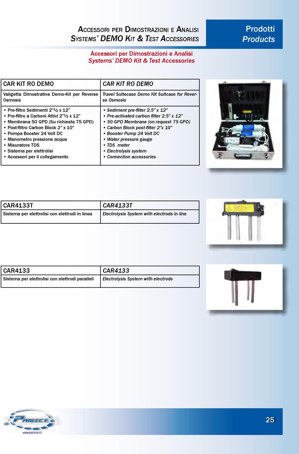 Manometro pressione acqua Misuratore TDS Sistema per elettrolisi Accessori per il collegamento CAR KIT RO DEMO Travel Suitecase Demo Kit Suitcase for Reverse Osmosis Sediment pre-filter 2.