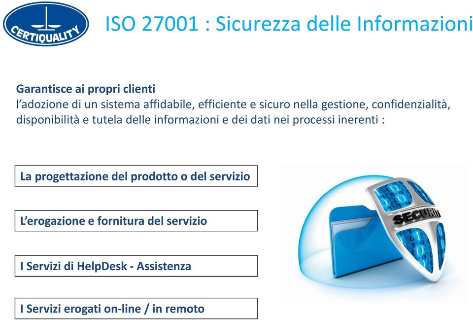 informazioni e dei dati nei processi inerenti : La progettazione del prodotto o del servizio L