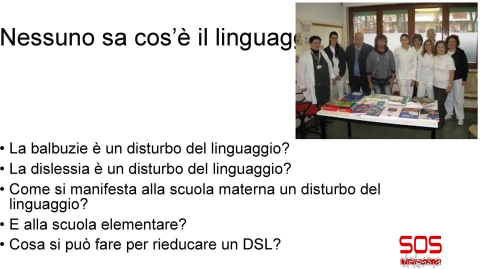 Come si manifesta alla scuola materna un disturbo del