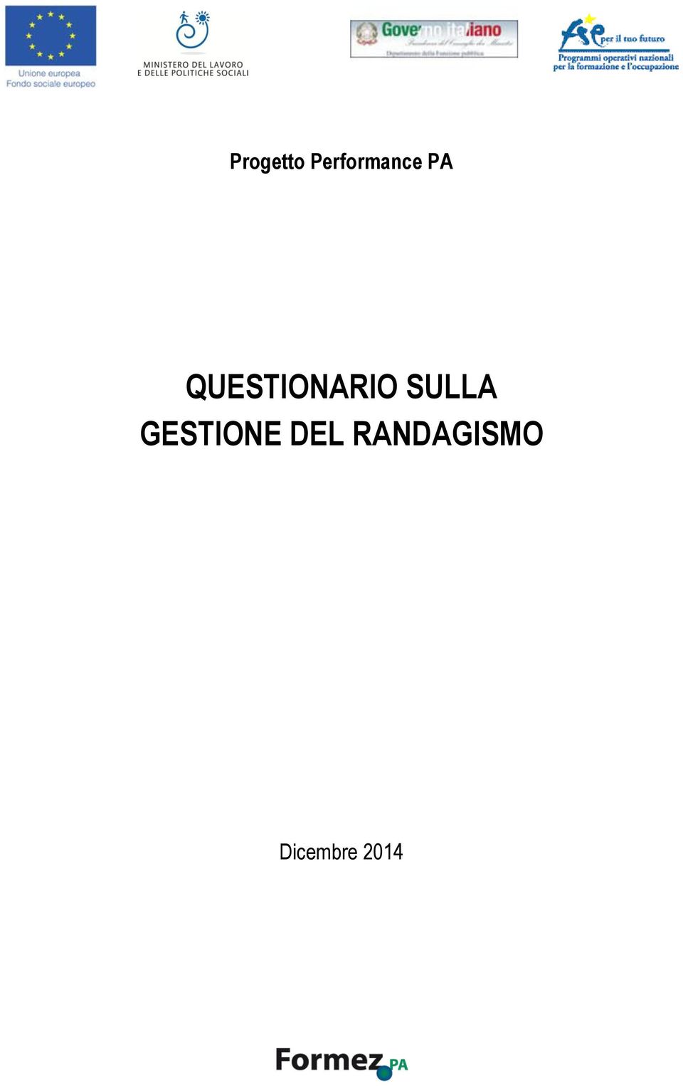 QUESTIONARIO SULLA