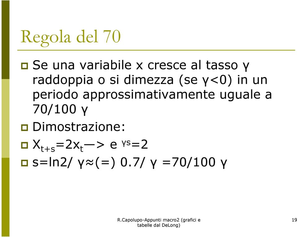 approssimativamente uguale a 70/100 γ