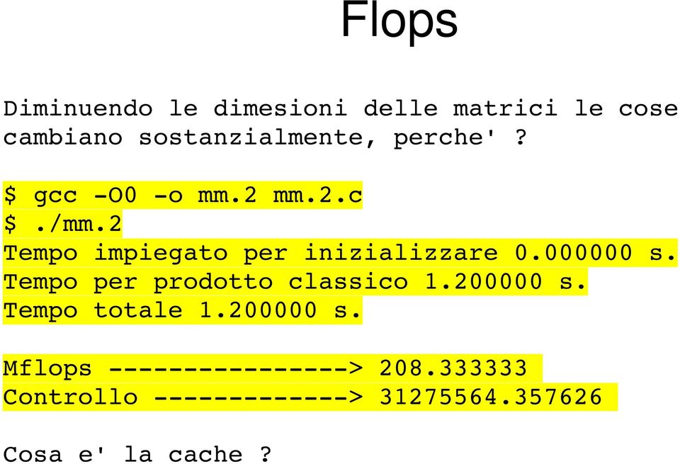 2 Tempo impiegato per inizializzare 0.000000 s.