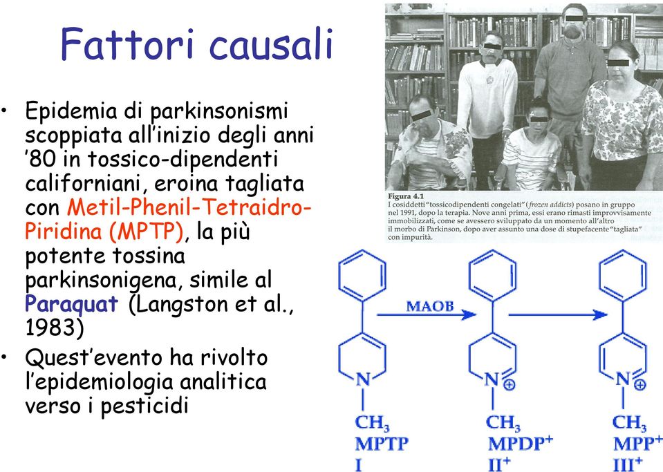 Piridina (MPTP), la più potente tossina parkinsonigena, simile al Paraquat