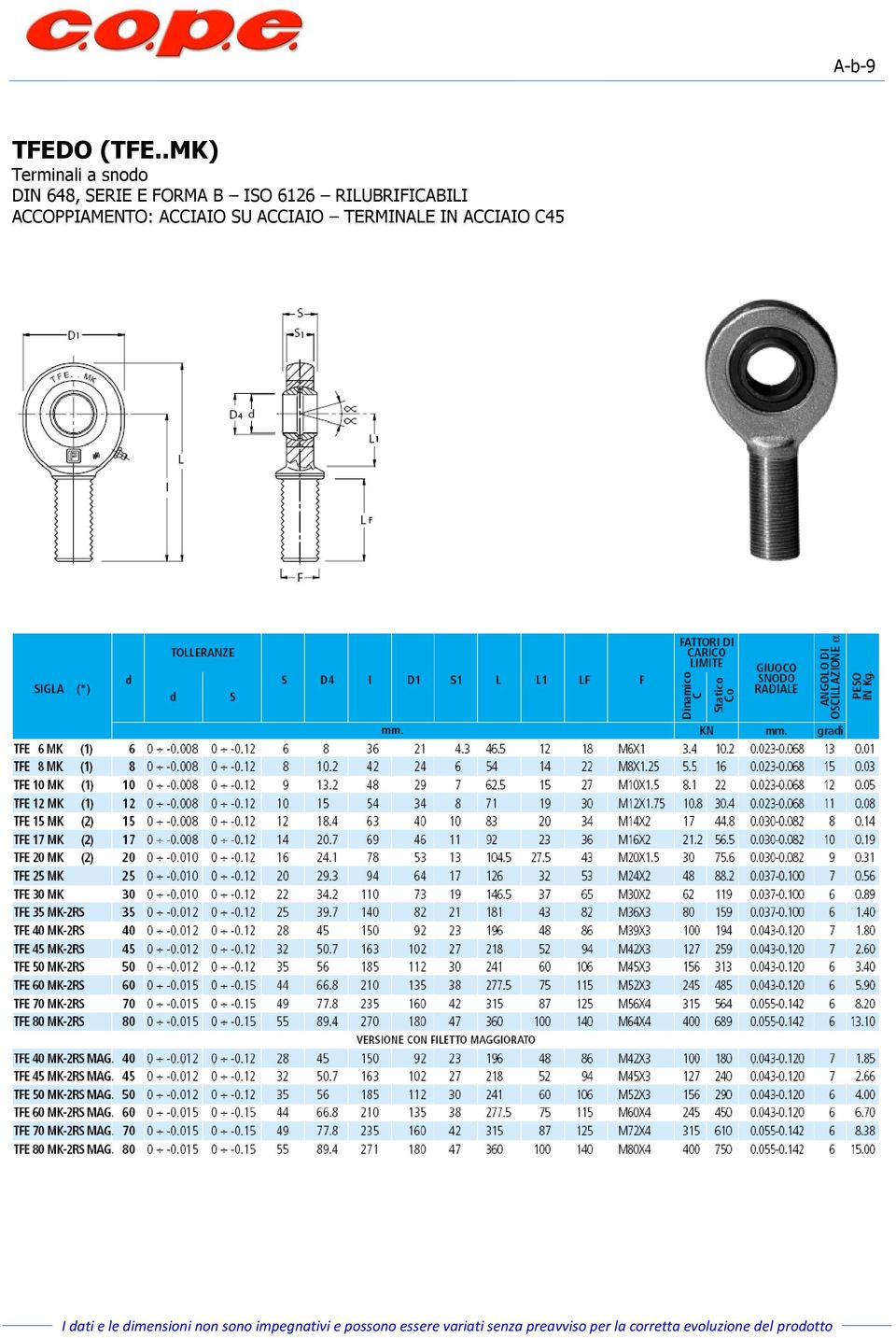 SERIE E FORMA B ISO 6126