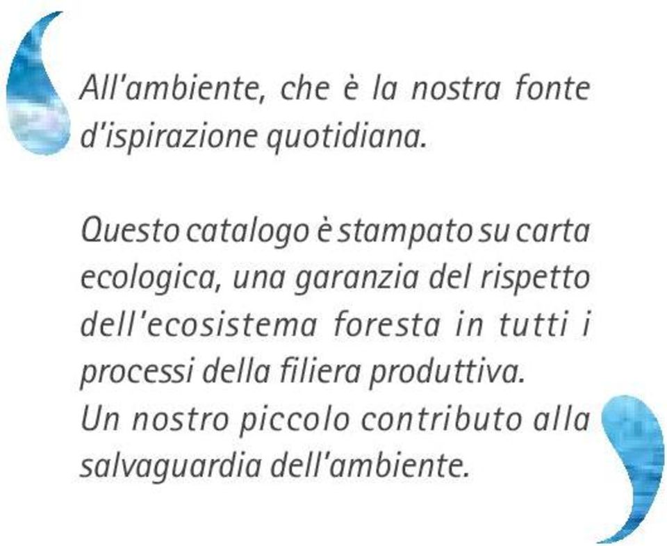 rispetto dell ecosistema foresta in tutti i processi della filiera