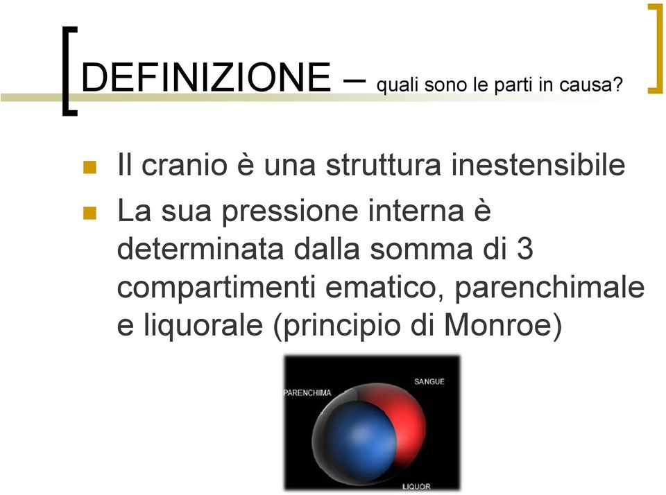 pressione interna è determinata dalla somma di 3