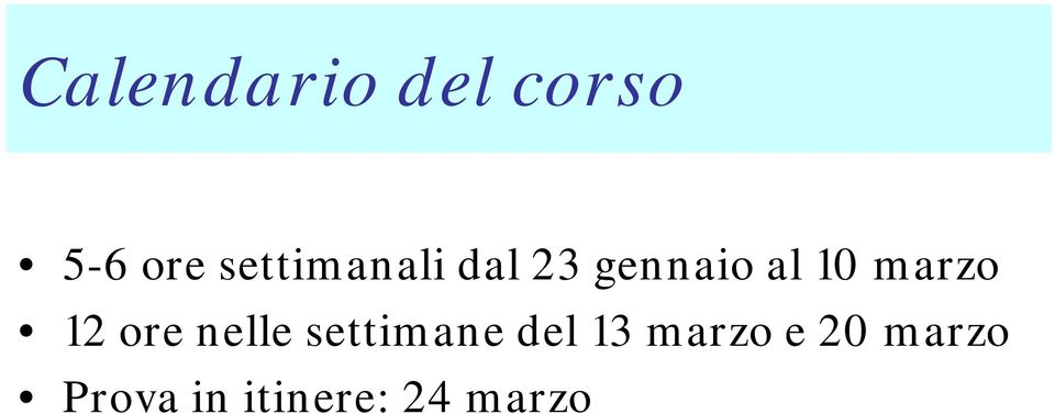 marzo 12 ore nelle settimane del 13