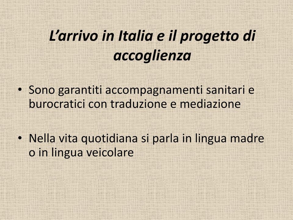 burocratici con traduzione e mediazione Nella