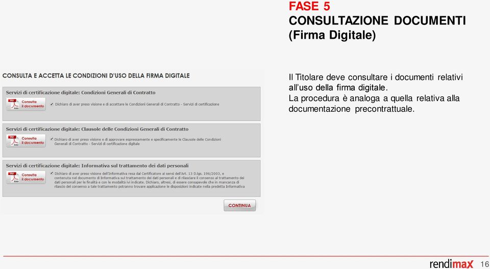 uso della firma digitale.