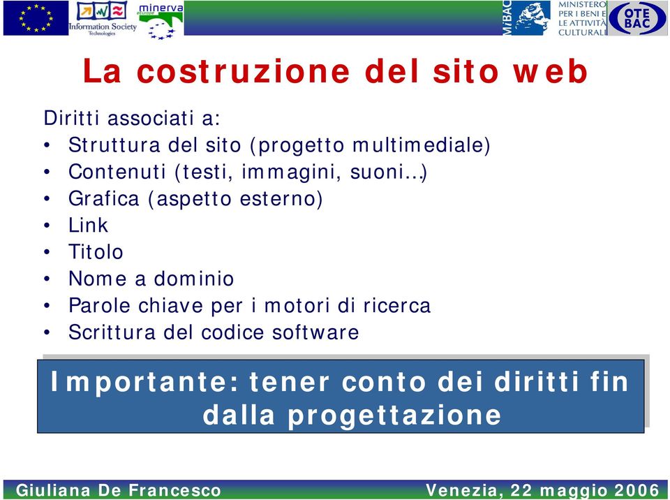 esterno) Link Titolo Nome a dominio Parole chiave per i motori di ricerca