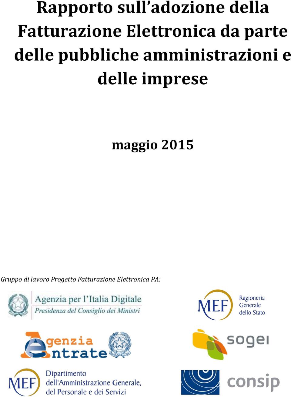 amministrazioni e delle imprese maggio 215